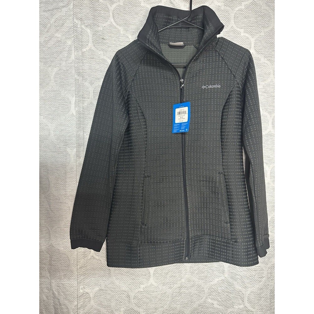 Columbia NWT Women's McKay Lake Full Zip Fleece Jacket Charcoal Gray Size S